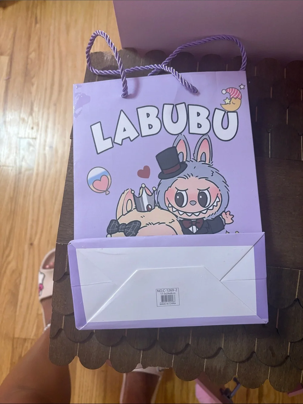 Lavender Bunny Party Gift Bag